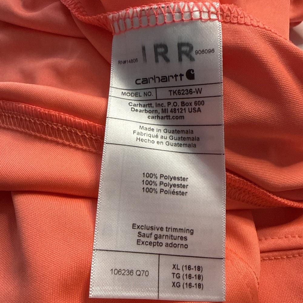 Ladies Force Sun Defender NWT Size XL Irregular Gator Neck Corral Color Top #2 - Picture 12 of 12